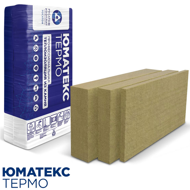 Базальтовая вата Umatex Termo Linio 10 1200х600х120 мм (1,44 м2/0,173 м3/2 плиты)