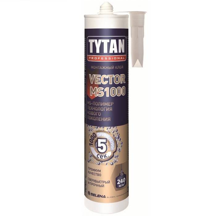 Клей-герметик «Tytan Professional Vector MS-1000 Кремовый» 290 мл
