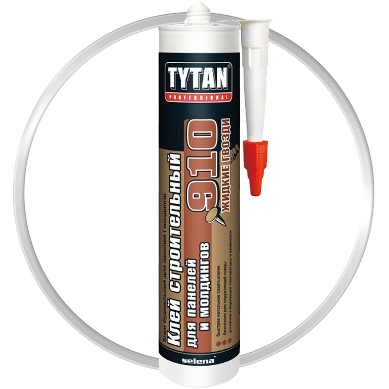 Клей строительный для панелей и молдингов «Tytan Professional №910 Белый» 440 г