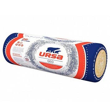 Стекловата «Ursa GEO М-25» 9000х1200х50 мм (10,6 м²/0.54 м³/1 плита)