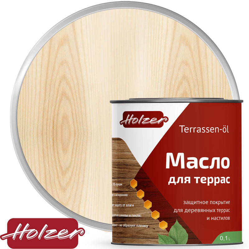 Масло для террас «Holzer TERRASSEN OL» Бесцветное 0,1 л