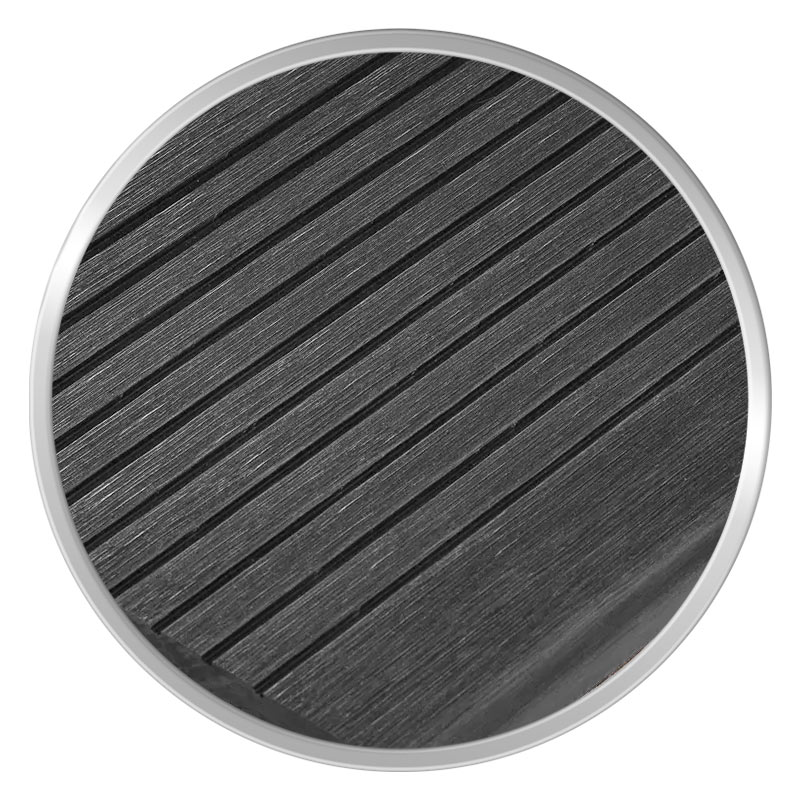 Ступень полнотелая из ДПК UnoDeck Scala Графит широкий вельвет 345x23х3000 мм