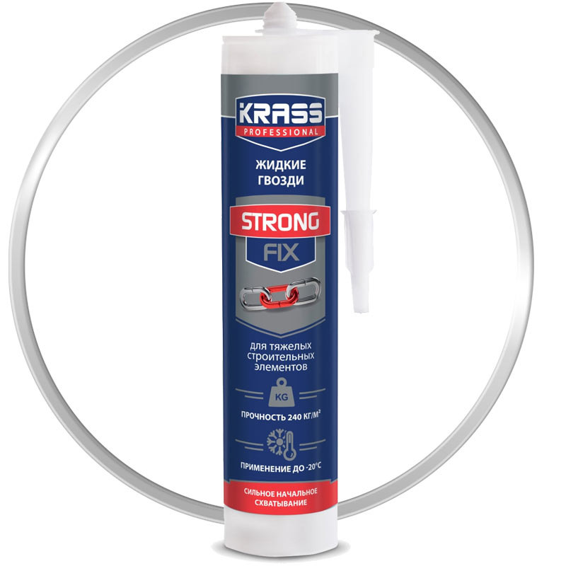 Клей жидкие гвозди для тяжелых элементов «KRASS StrongFix» 280 мл