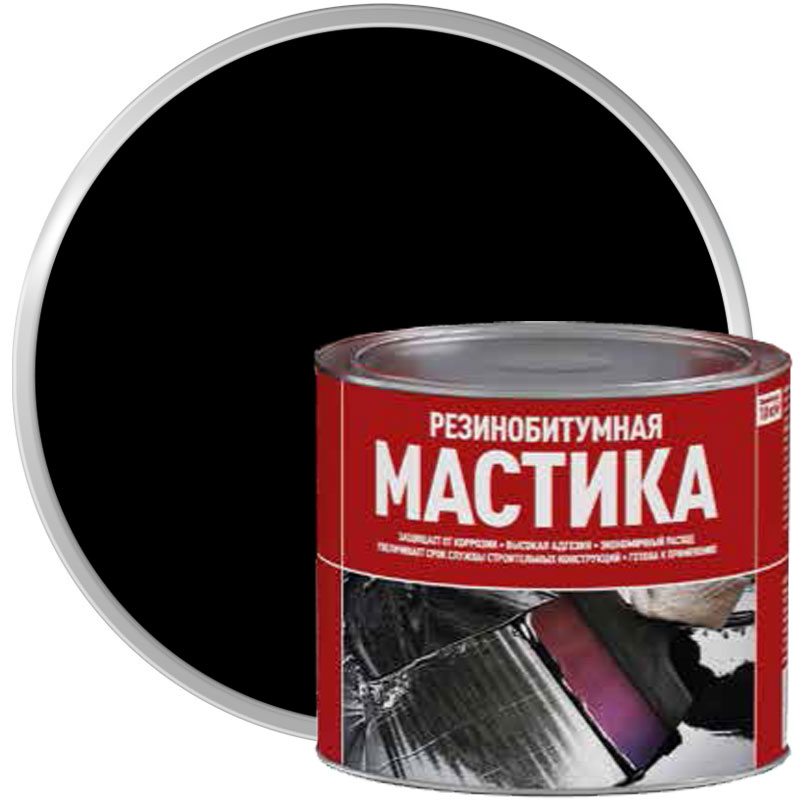 Мастика резинобитумная 1,8 кг/2 л