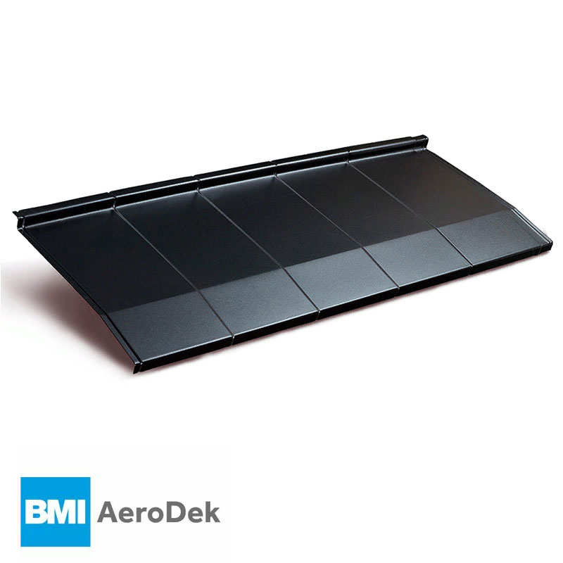 Композитная черепица AeroDek Quadro Матовая черная