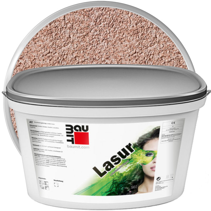 Декоративное покрытие с перламутровым эффектом «BAUMIT Lasur Gentle 728L» 14 л