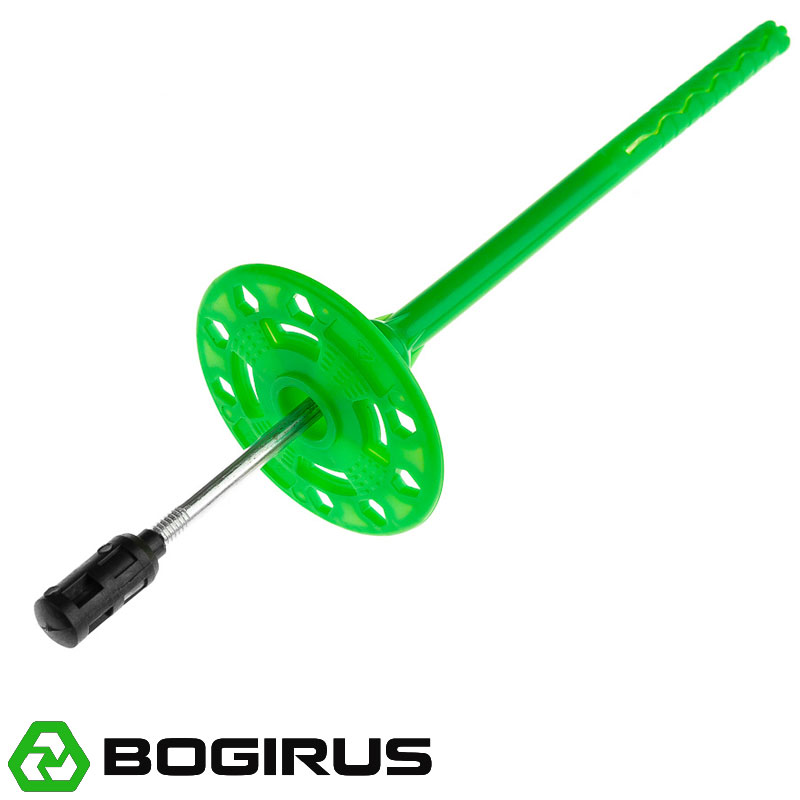 Дюбель для теплоизоляции BOGIRUS 8х155 мм с металлическим гвоздем с термоголовкой (400 штук)