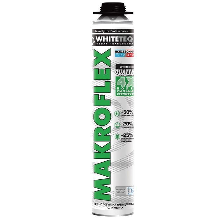 Пена монтажная профессиональная «MAKROFLEX WhiteTeq PRO Белая Всесезонная» 750 мл