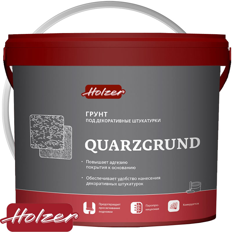 Грунт под декоративные штукатурки «Holzer Quarzgrund» 16 кг