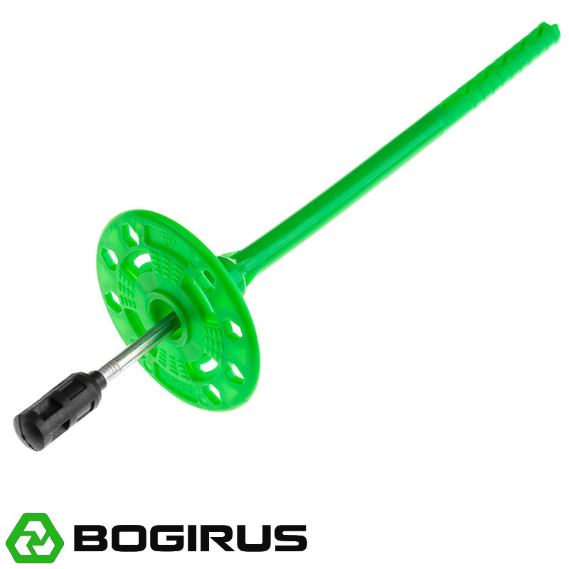 Дюбель для теплоизоляции BOGIRUS 8х175 мм с металлическим гвоздем с термоголовкой (400 штук)