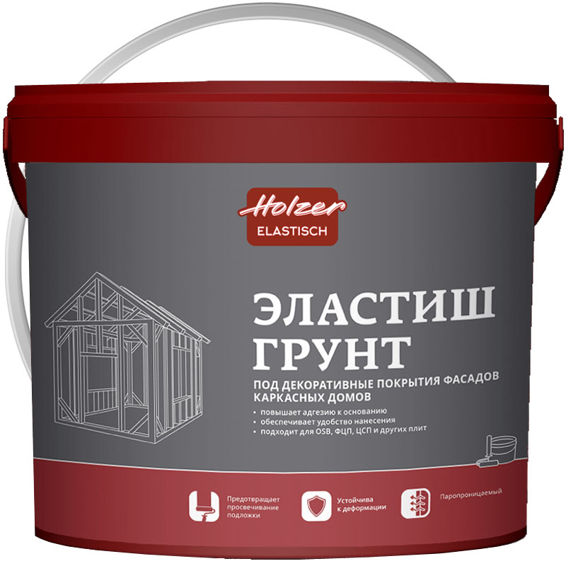 Грунт под декоративные фактурные покрытия «Хольцер Эластиш Грунт» 16 кг