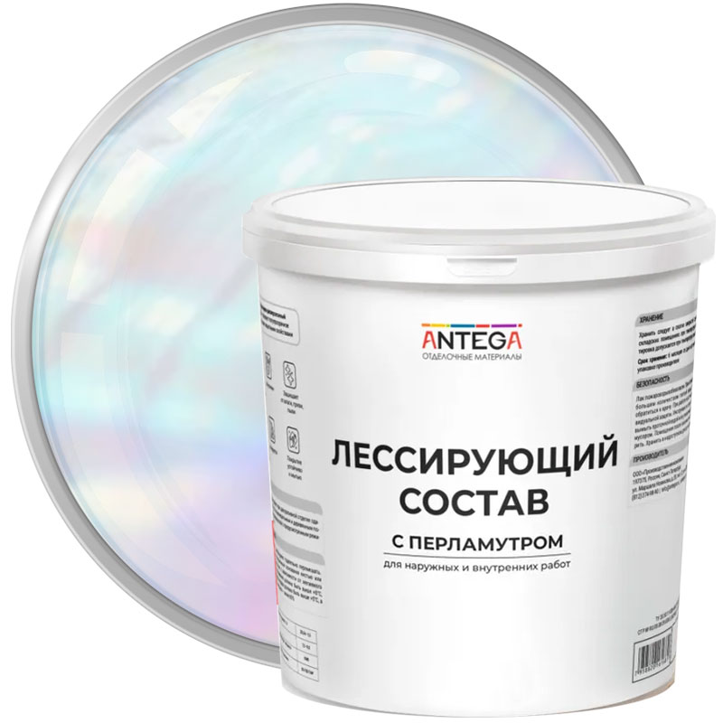 Лессирующий водно-дисперсионный состав с перламутром ANTEGA 1 кг