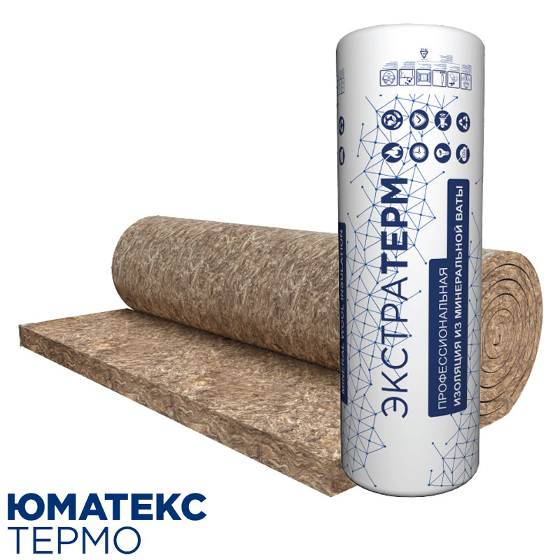 Минеральная вата «ЭКСТРАТЕРМ C-MAT Umatex Termo» 6000*1200*50 мм (14,4 м²/ 0,72 м³/2 плиты)