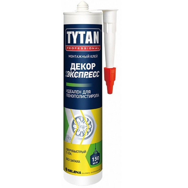 Монтажный клей декор экспресс  «Tytan Professional Белый» 310 мл